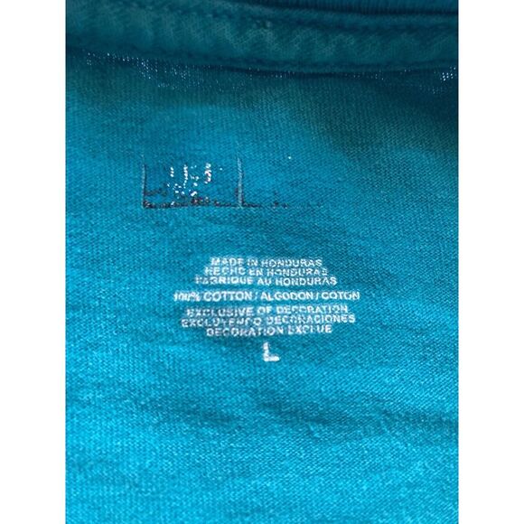 Jacksonville Jaguars NFL Teal Graphic Print Y2K Short Sleeve T Shirt Mens Large - Picture 3 of 12